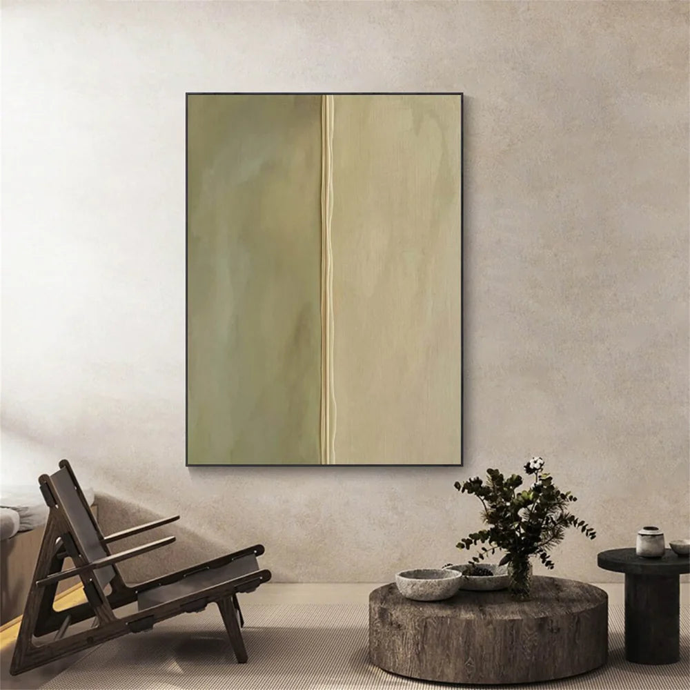 Green Minimalist Textured Wall Art #MT001