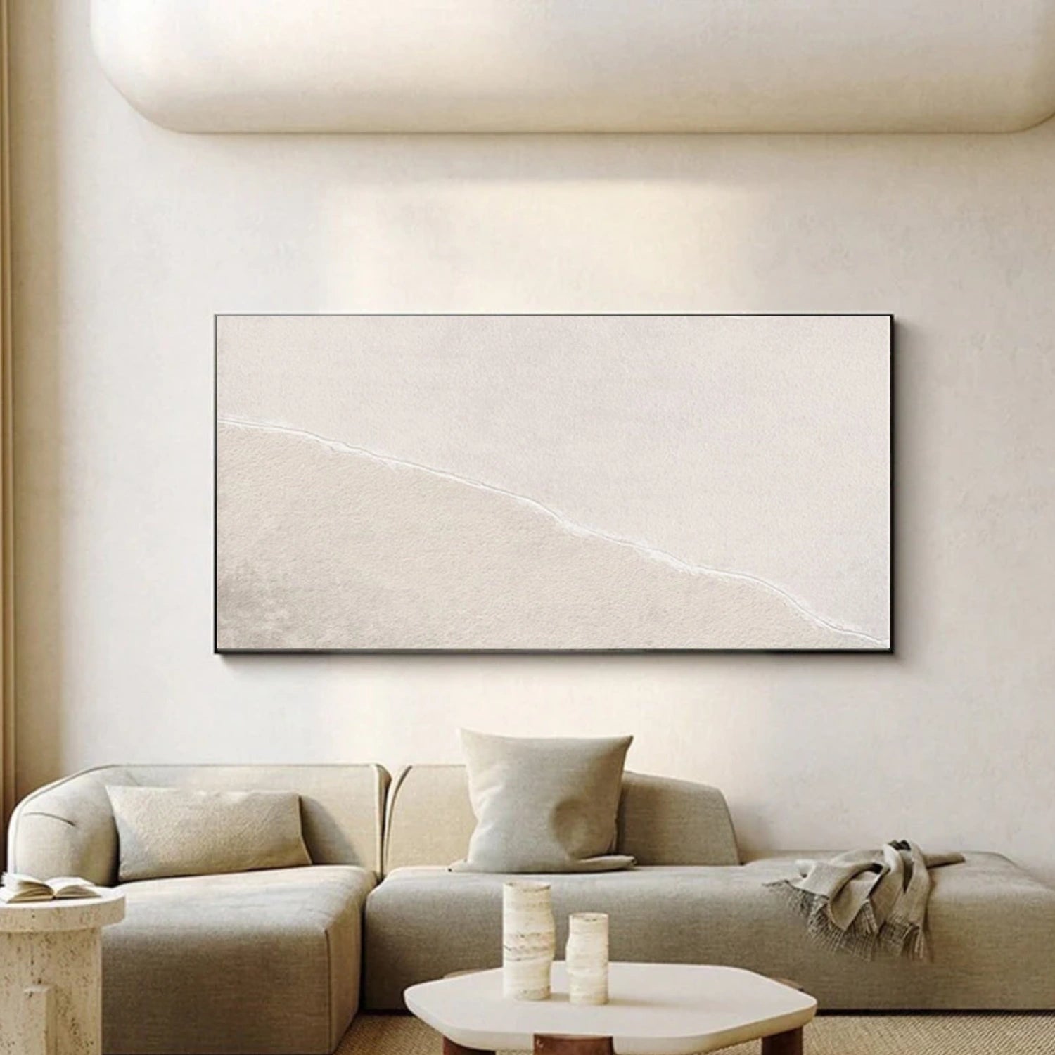 White Minimalist Wall Art #MT152