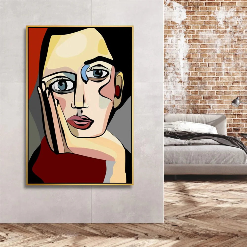 Abstract Portrait Wall Art #PB004