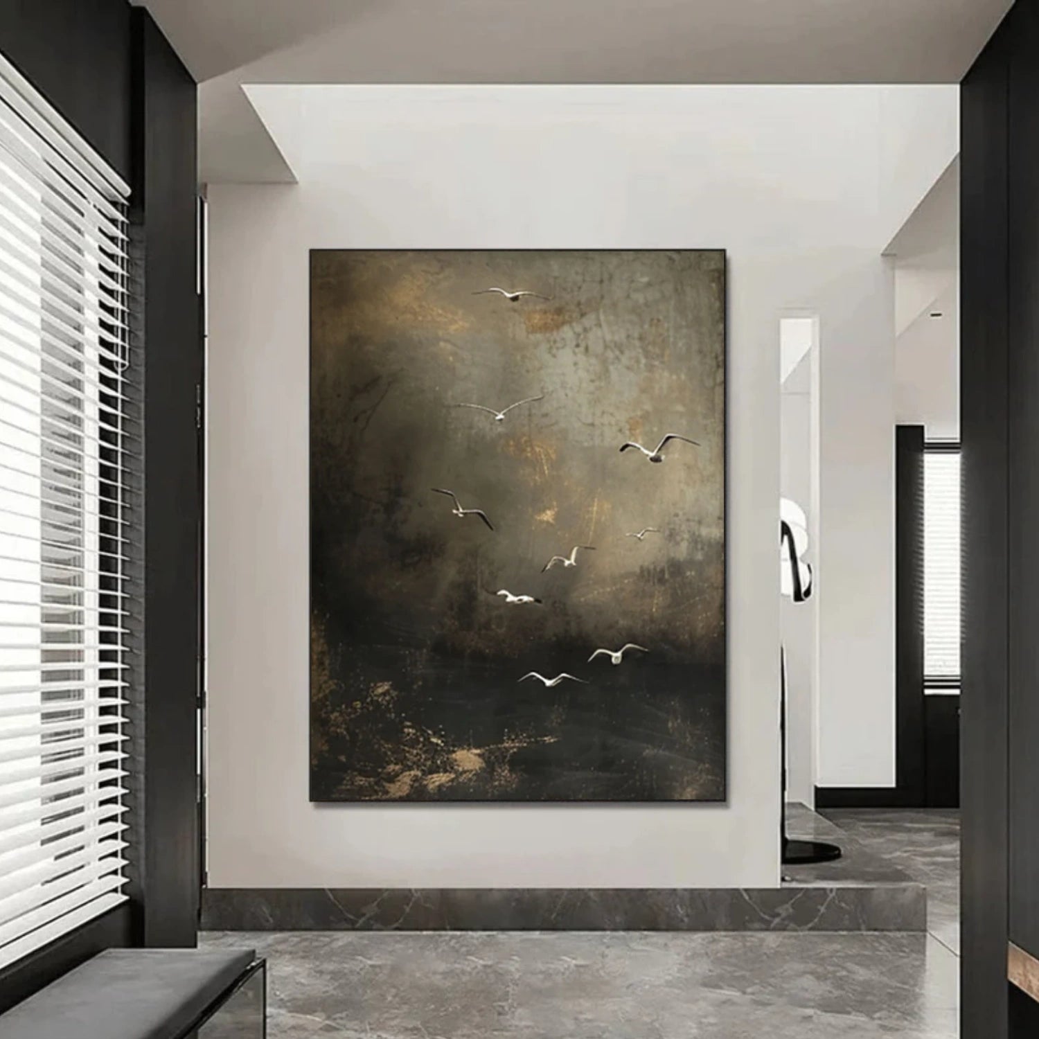 Abstract Bird Animal Wall Art #DL054
