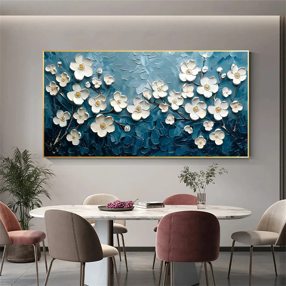 Flower & Tree Textured Abstract Wall Art #SF024