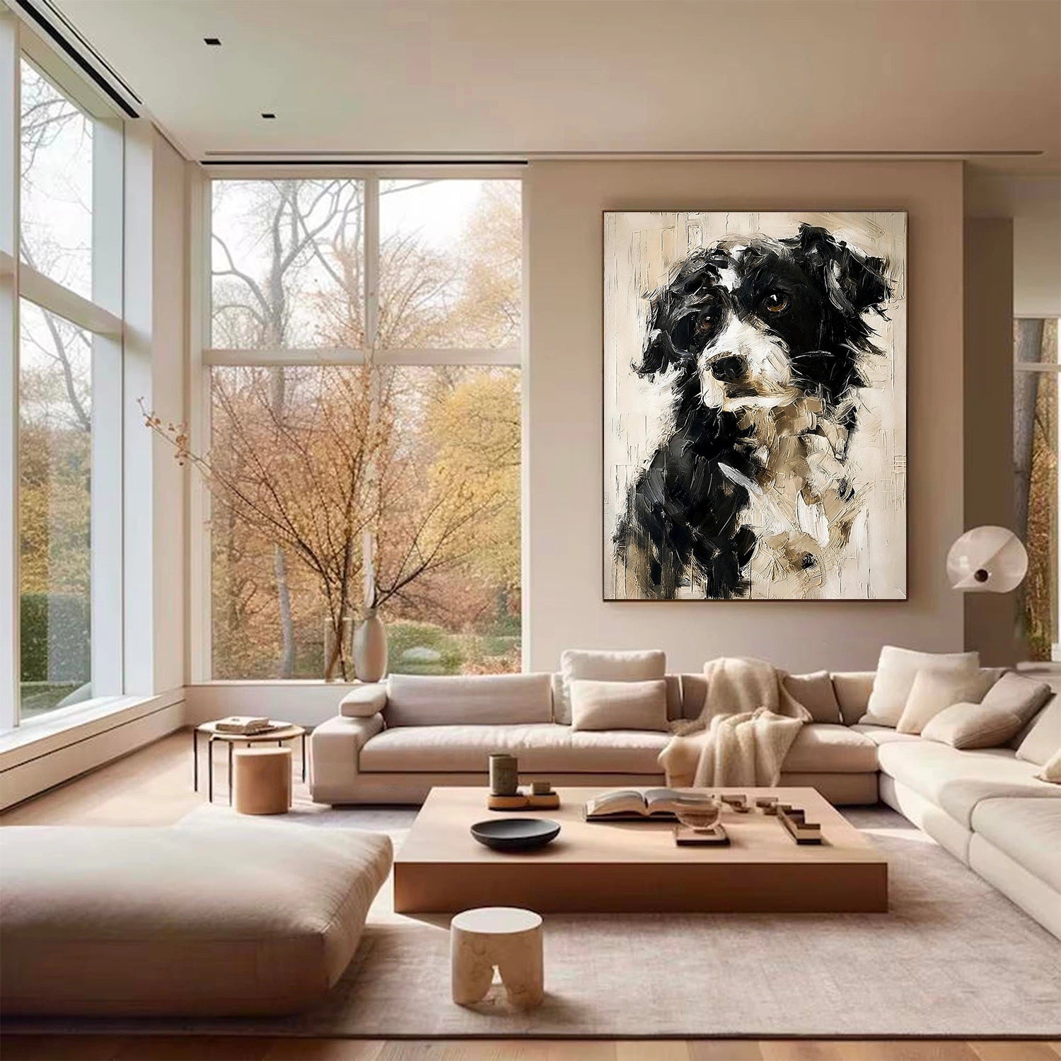 Abstract Dog Animal Wall Art #DL058