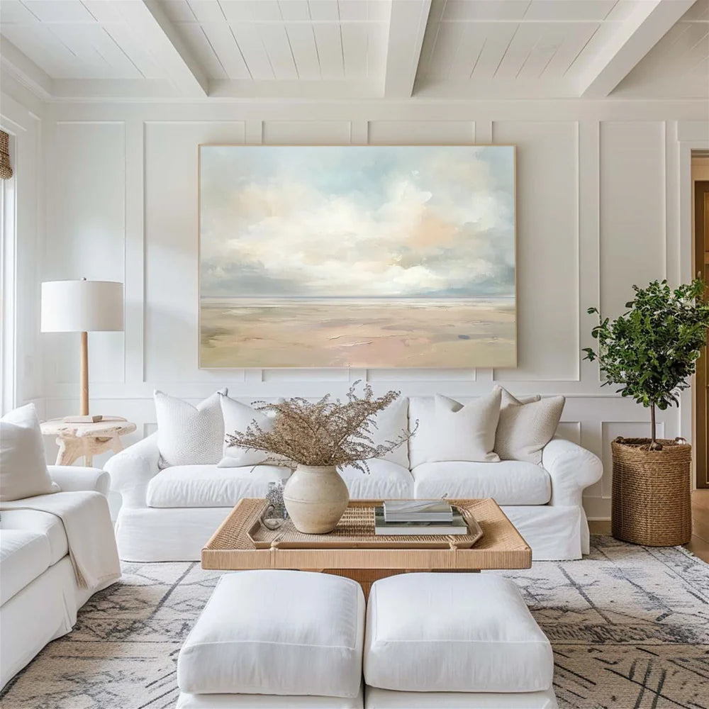 Ocean & Sky Abstract Wall Art #MO060