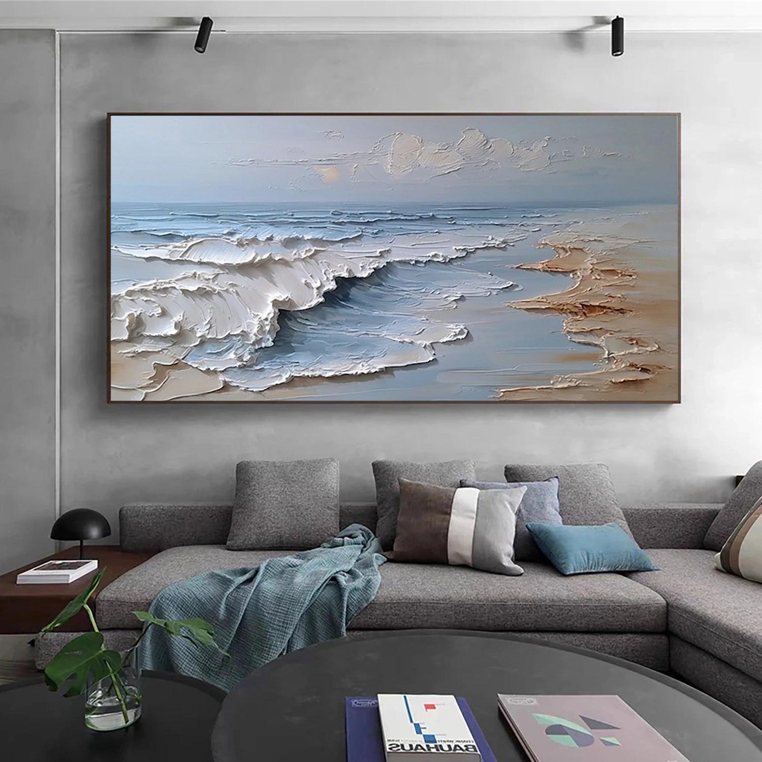 Ocean & Sky Textured Wall Art #MO115