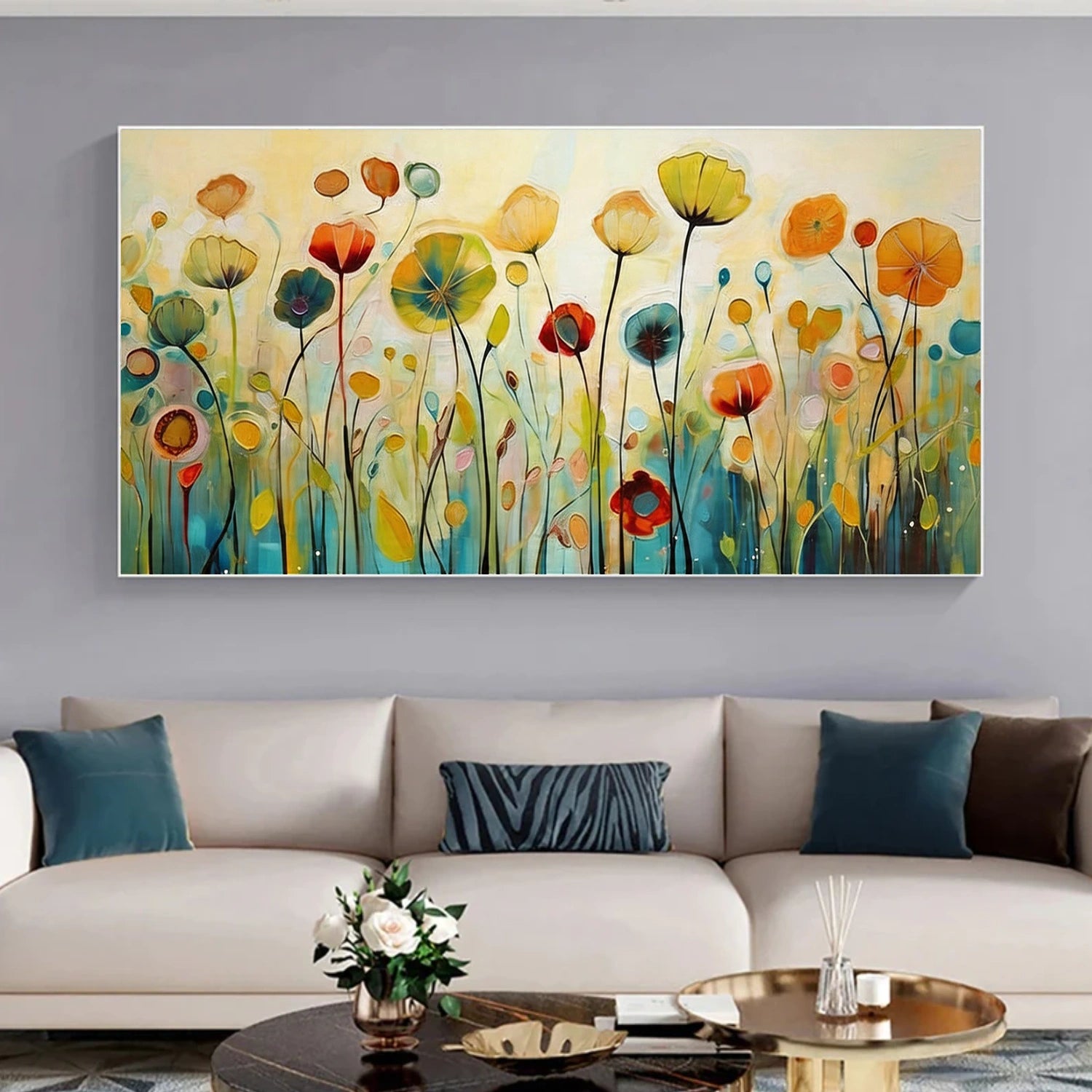Flower & Tree Abstract Wall Art #SF059