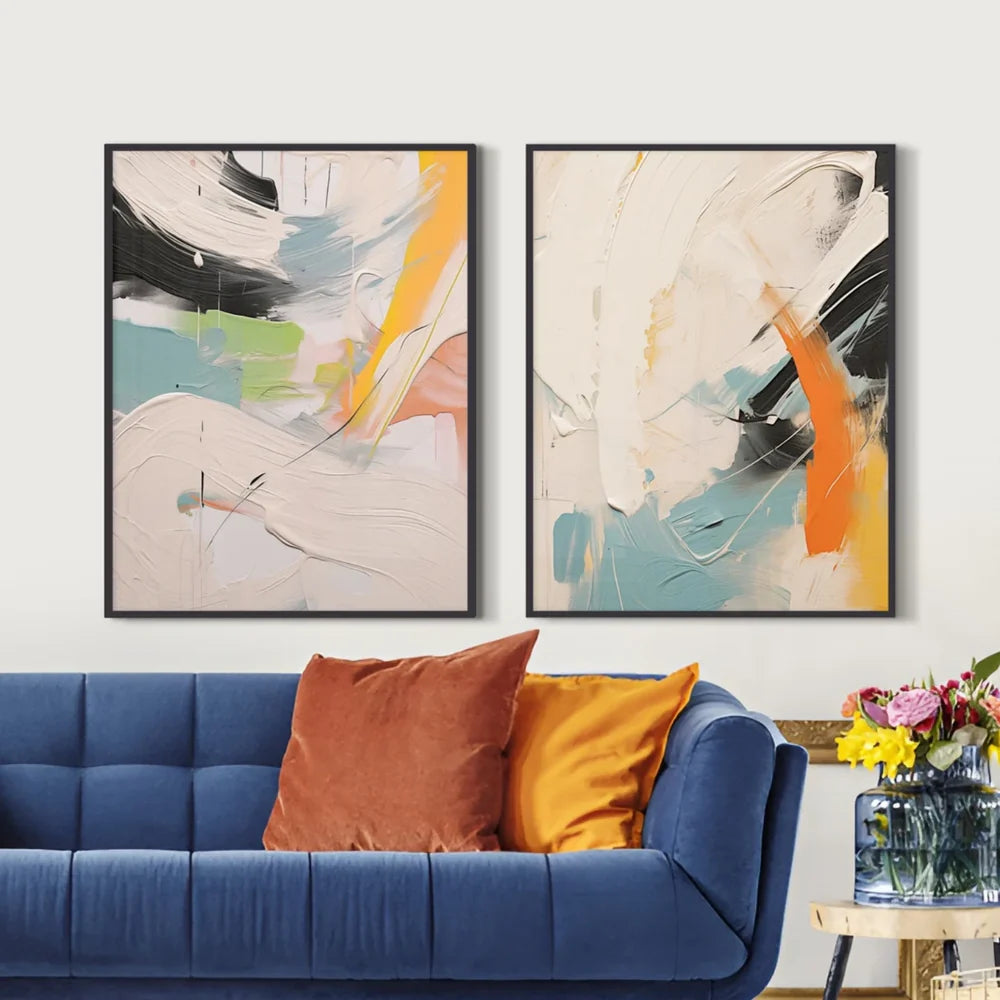 Abstract Wall Art Set of 2 #AT007