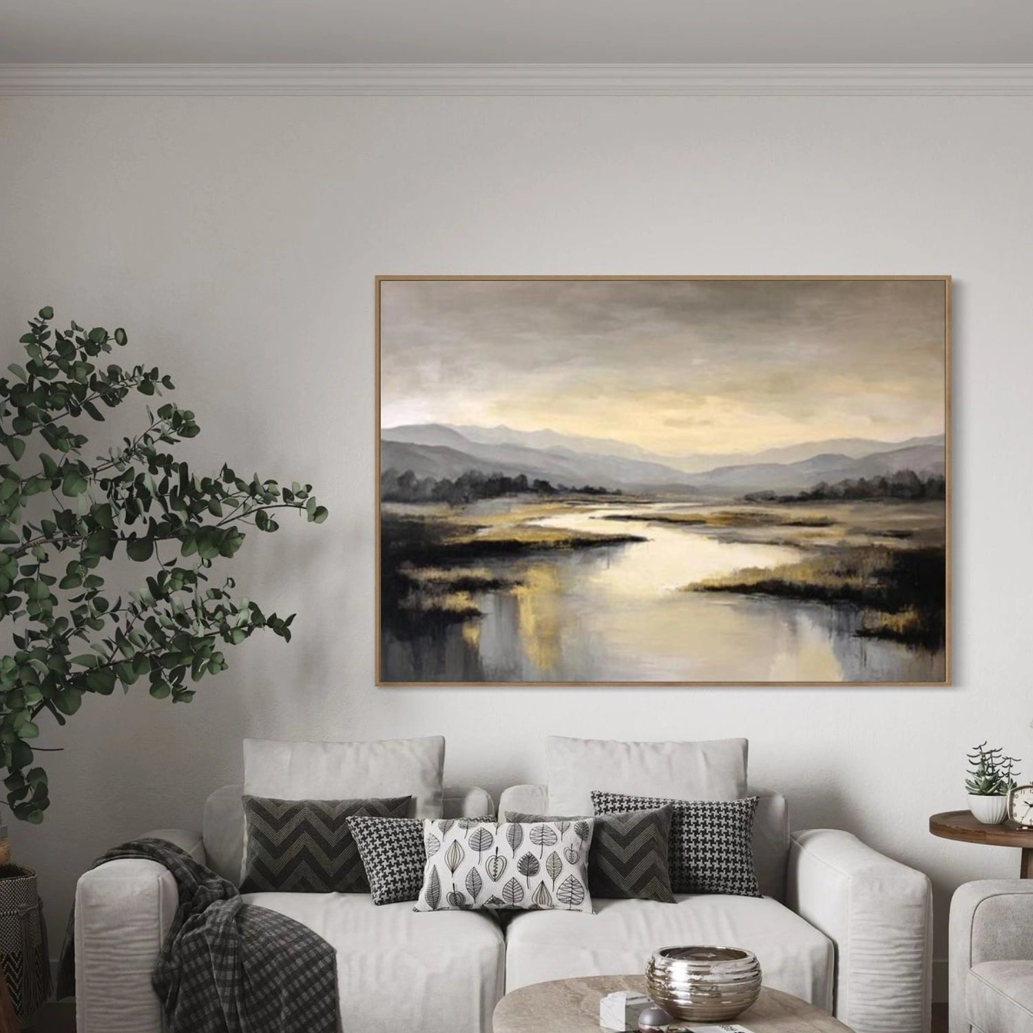Ocean & Sky Abstract Wall Art #MO083