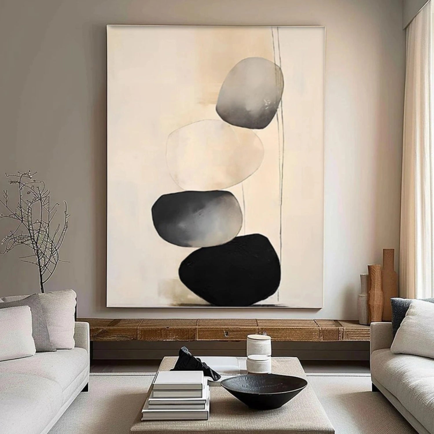 Wabi Sabi Abstract Wall Art #WT060