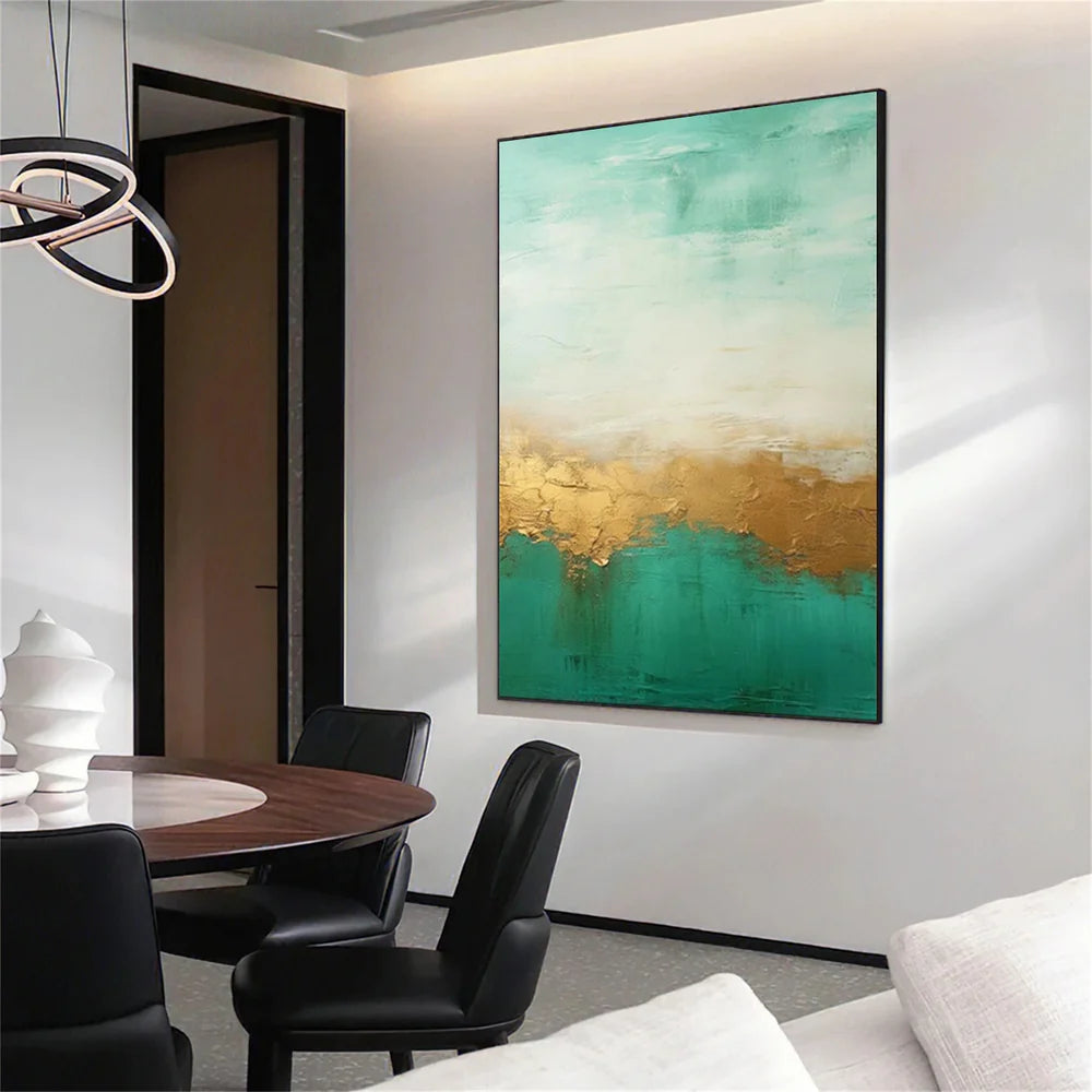 Green Abstract Wall Art #AT033