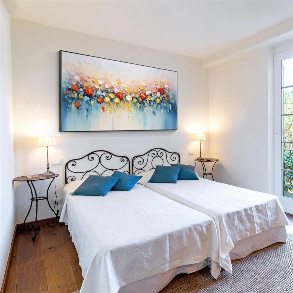 Flower & Tree Textured Abstract Wall Art #SF037