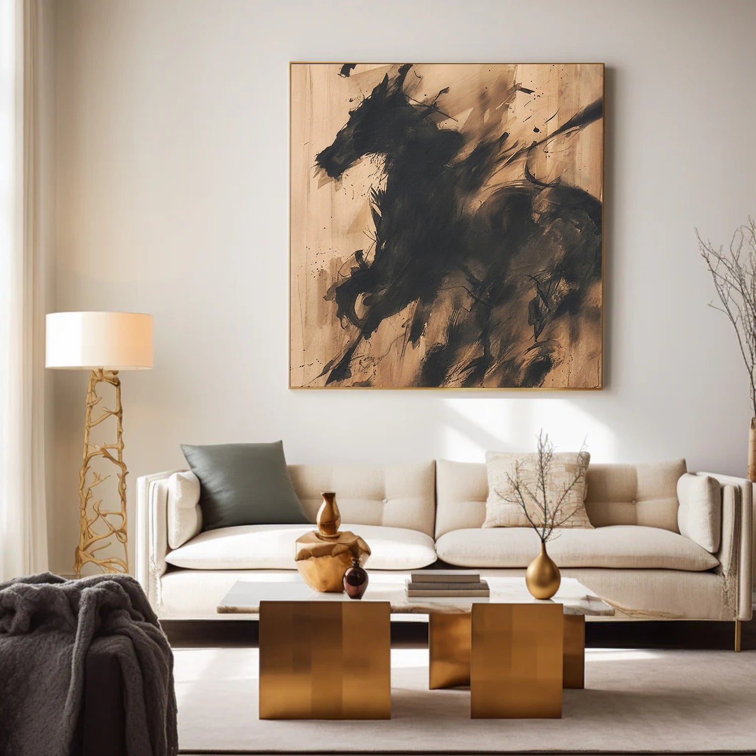 Abstract Horse Animal Wall Art #DL050