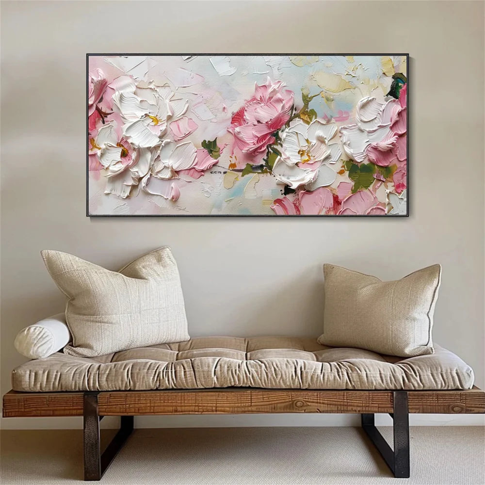 Flower & Tree Textured Abstract Wall Art #SF016