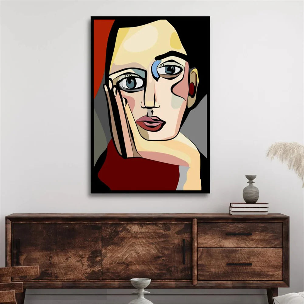 Abstract Portrait Wall Art #PB004