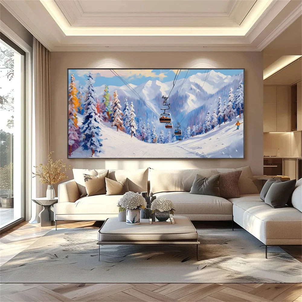 Skiing Sport Art Canvas #PT039