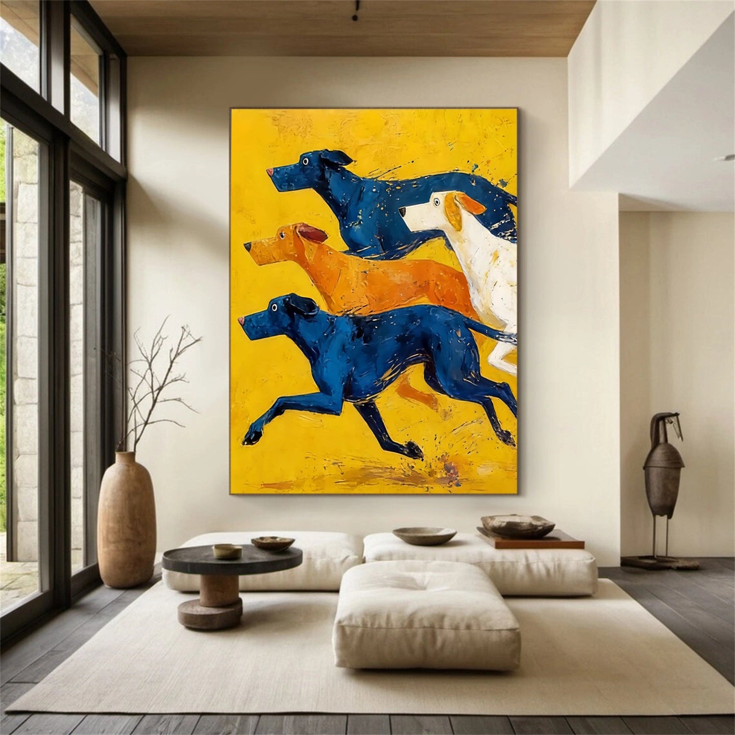 Abstract Dog Animal Wall Art #DL067