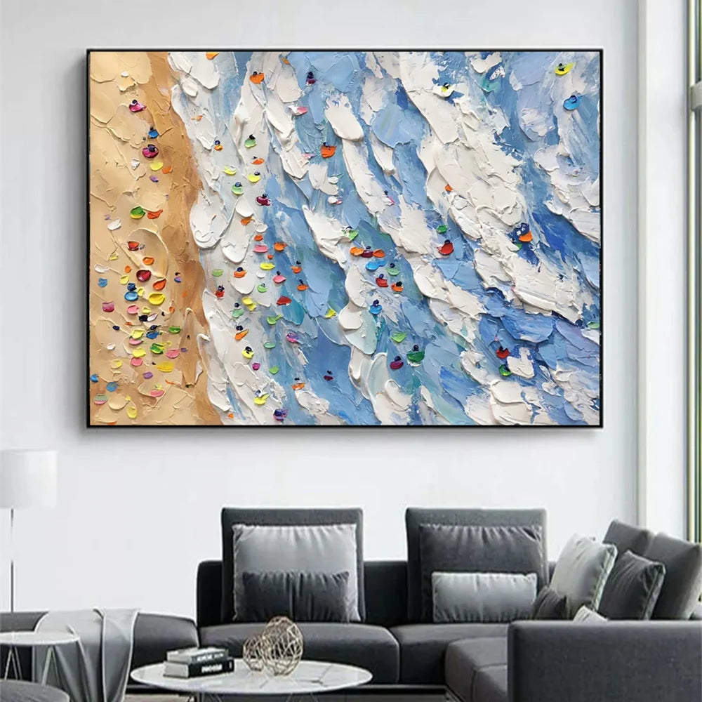 Surfing Sport Art Textured Canvas #PT032