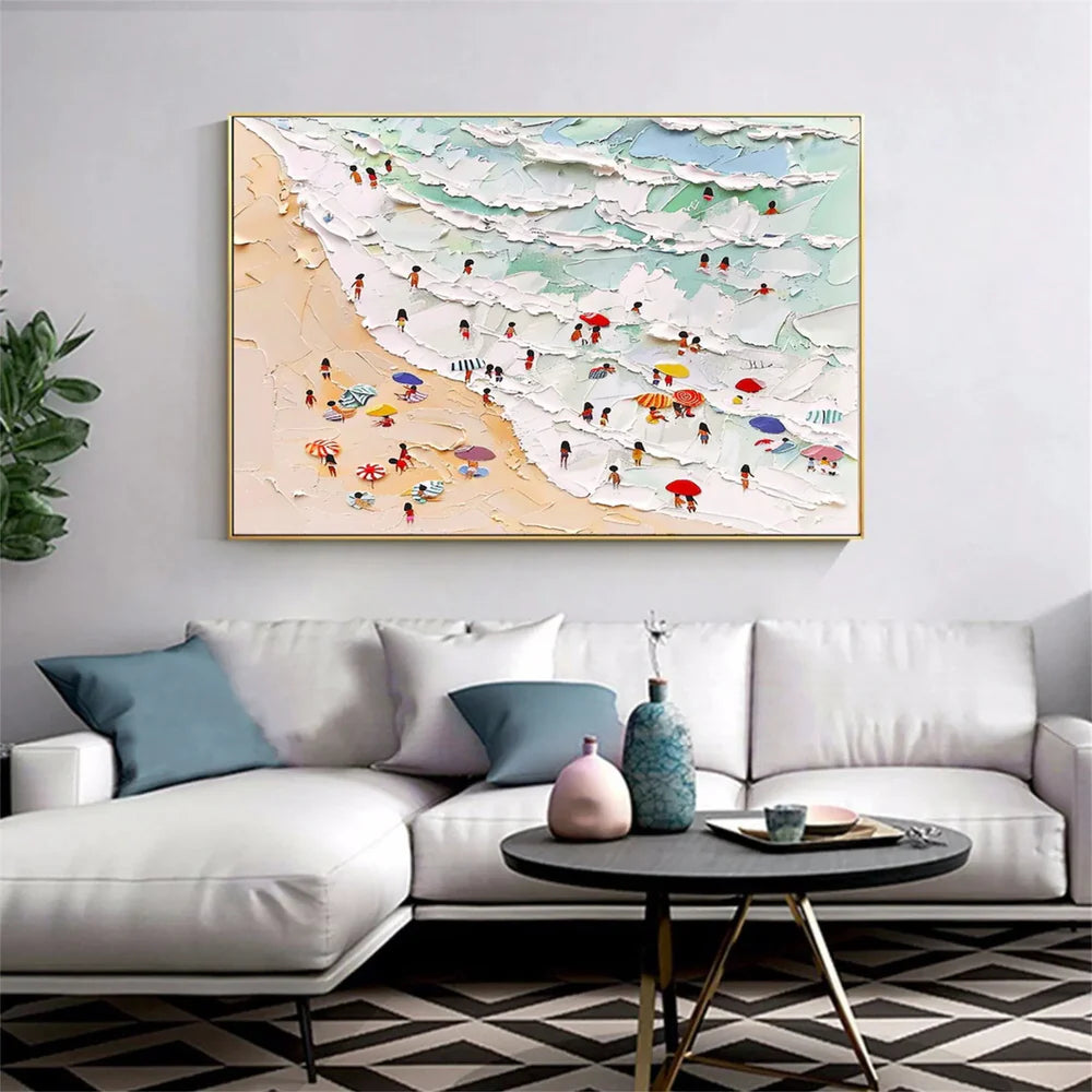 Surfing Sport Art Textured Canvas #PT035