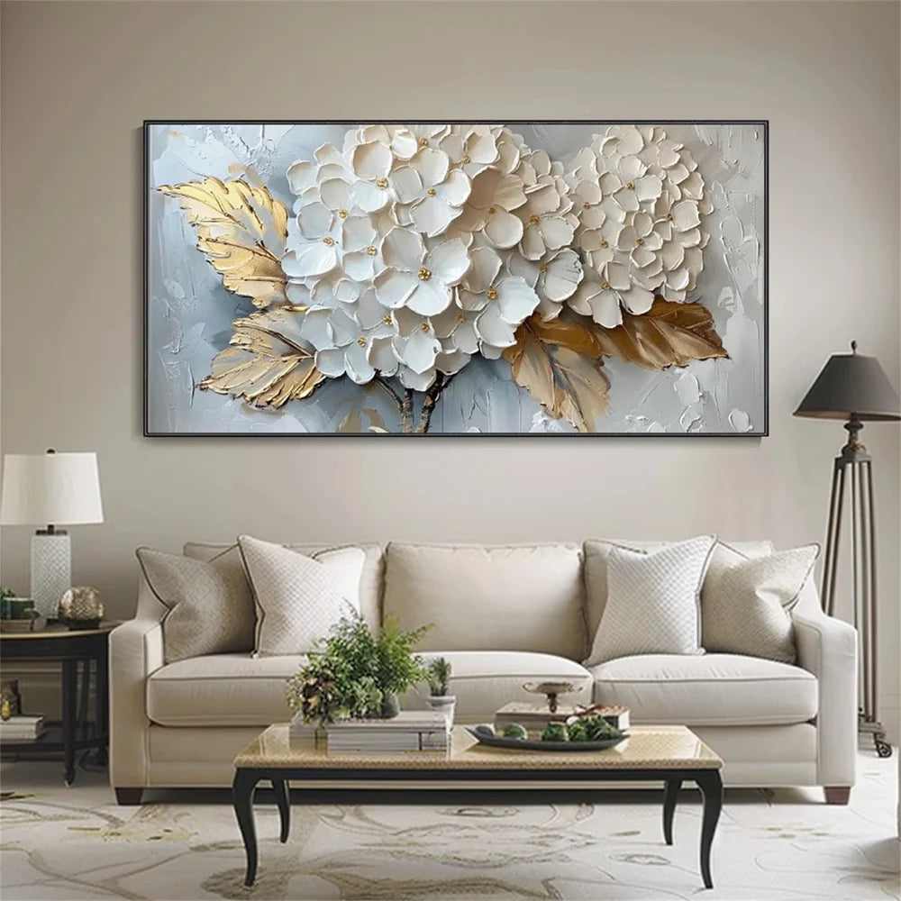 Flower & Tree Textured Abstract Wall Art #SF001