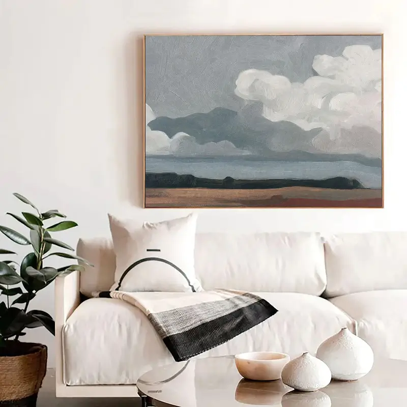 Ocean & Sky Abstract Wall Art #MO070