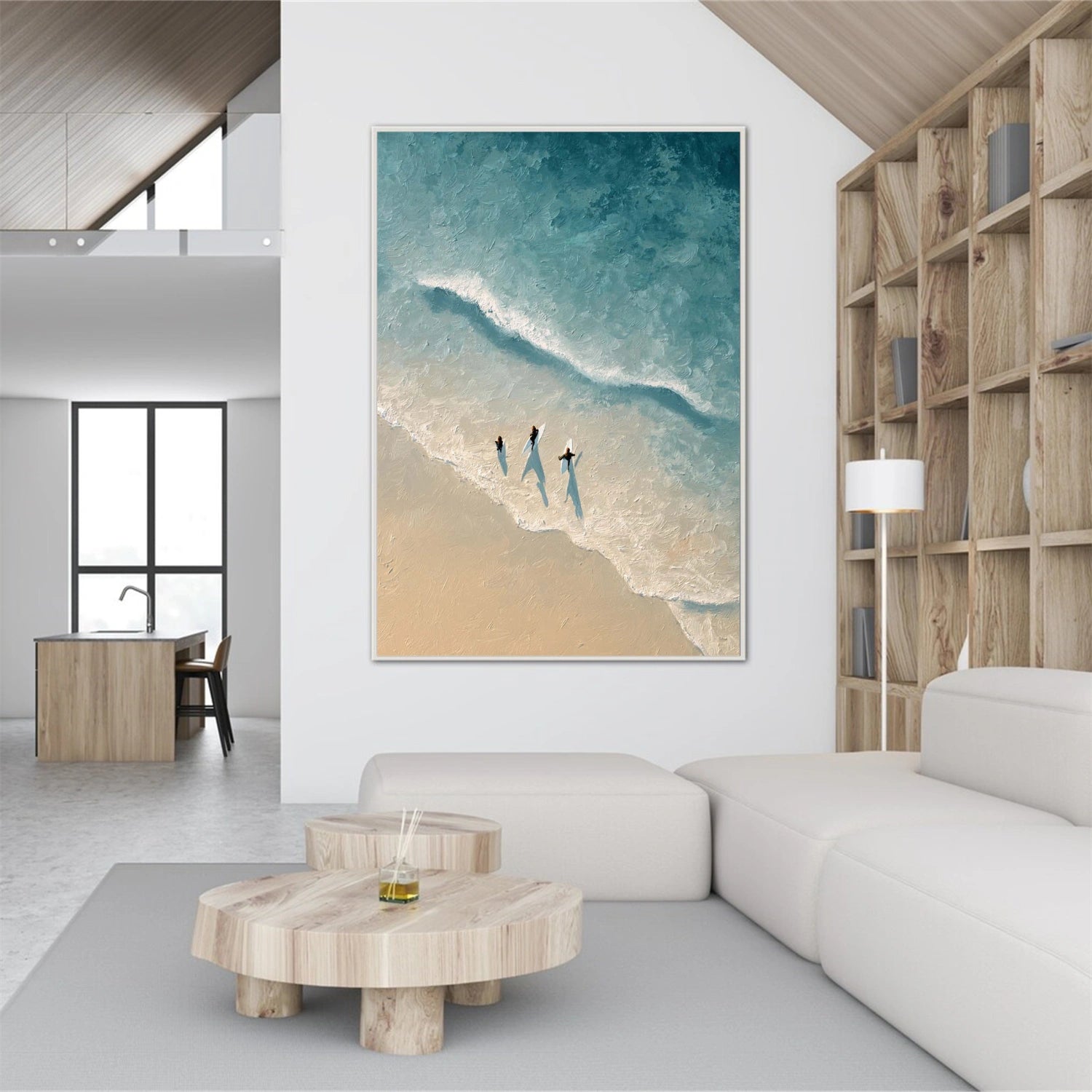 Ocean & Sky Textured Wall Art #MO107