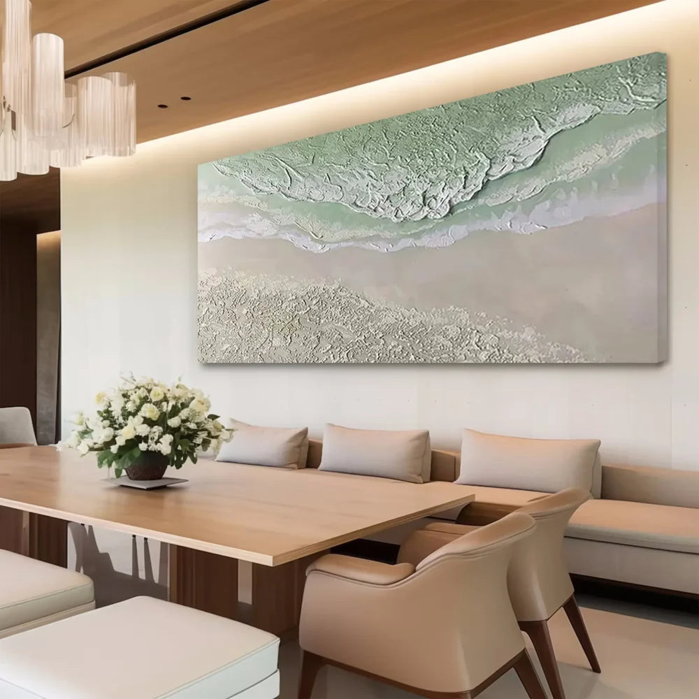 Green Abstract Texture Wall Art #AT035