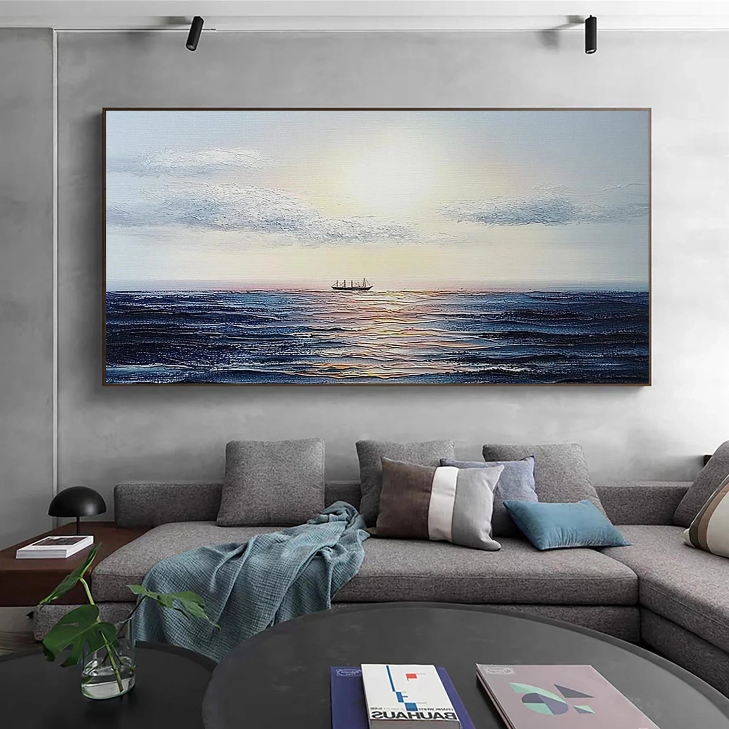 Ocean & Sky Abstract Wall Art #MO116