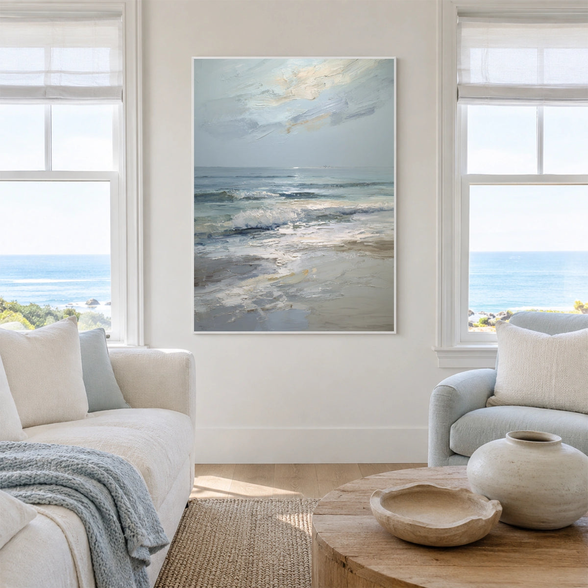 Ocean & Sky Textured Wall Art #MO118