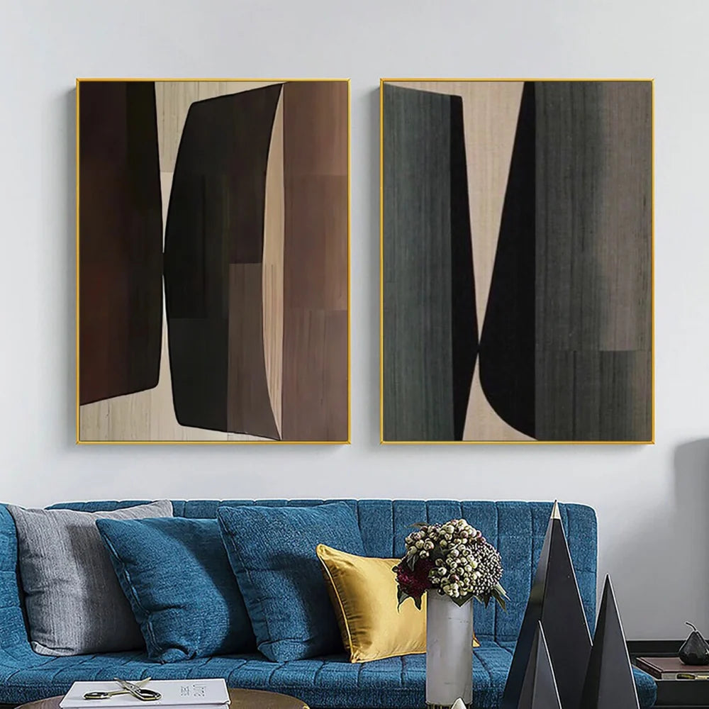 Wabi Sabi Abstract Wall Art Set of 2 #WT052