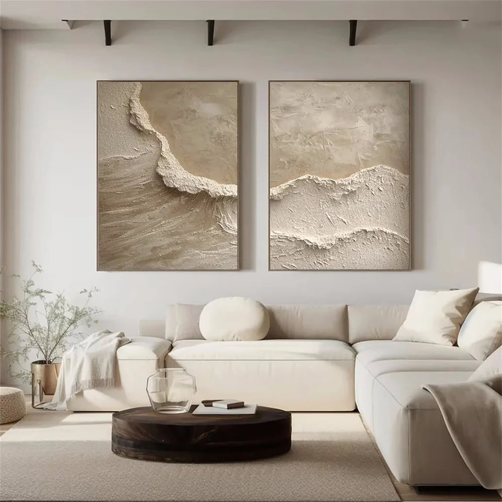 Ocean & Sky Textured Wall Art Set of 2 #MO010