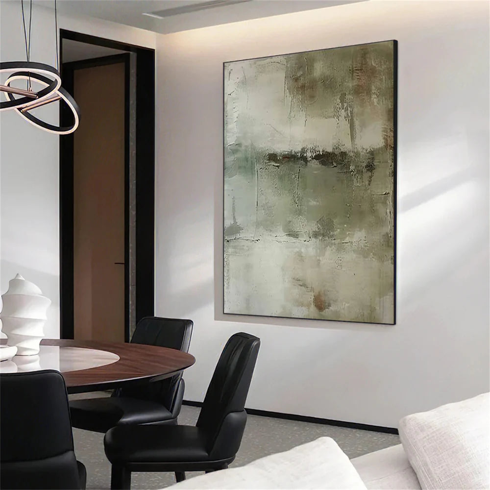 Green Abstract Wall Art #AT073