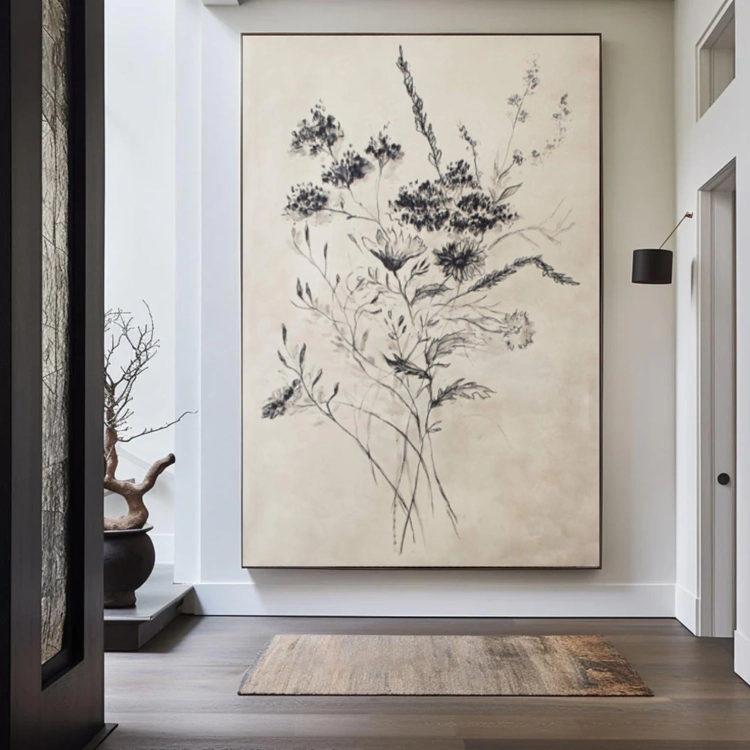Flower & Tree Abstract Wall Art #SF055