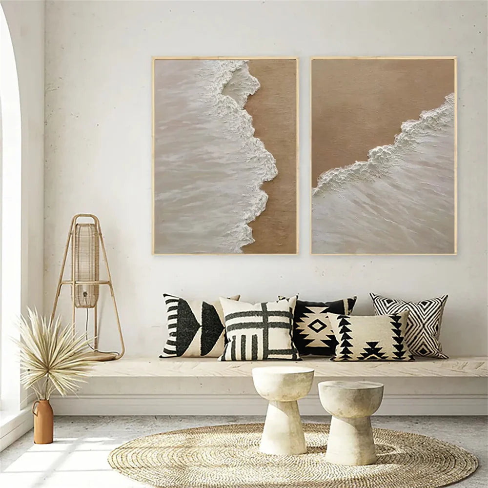 Ocean & Sky Textured Wall Art Set of 2 #MO004