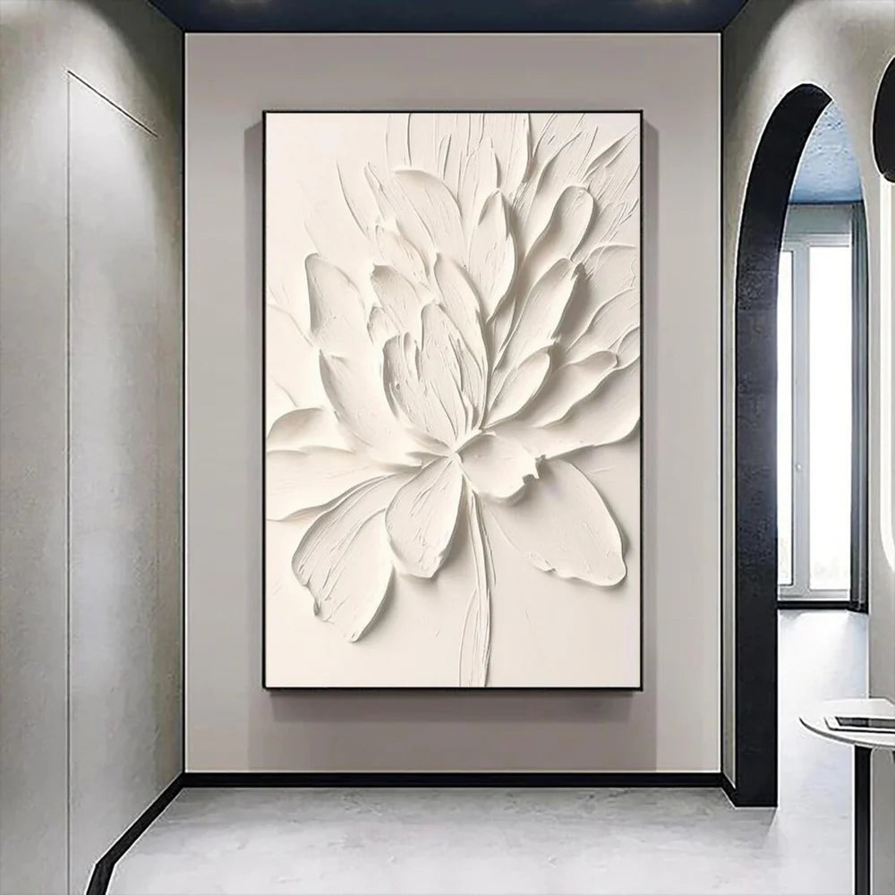 Flower & Tree Textured Abstract Wall Art #SF004