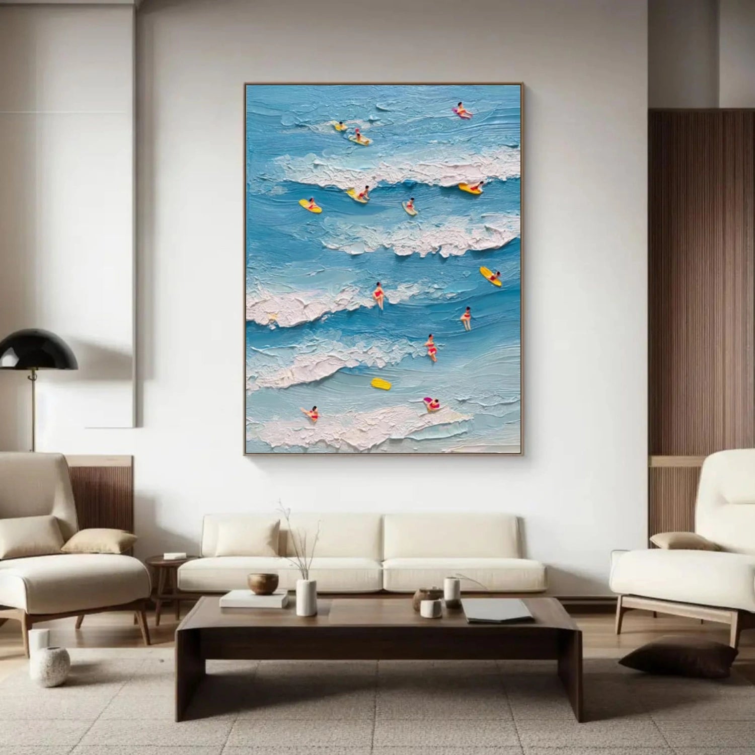 Swimming Sport Art Textured Canvas #PT044