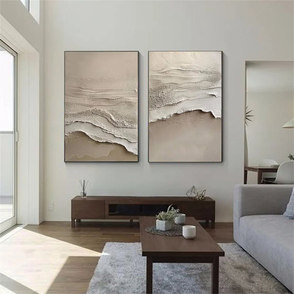 Ocean & Sky Textured Wall Art Set of 2 #MO015