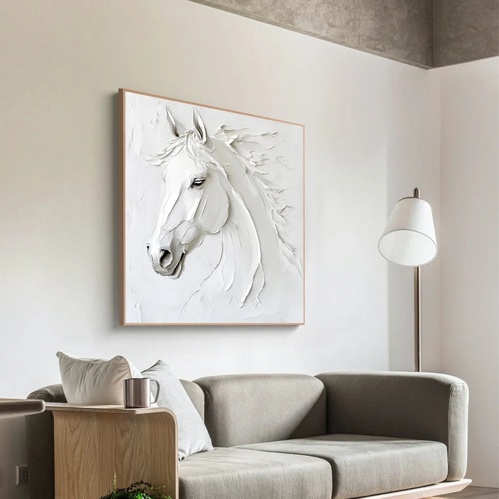 Abstract Horse Animal Textured Wall Art #DL025