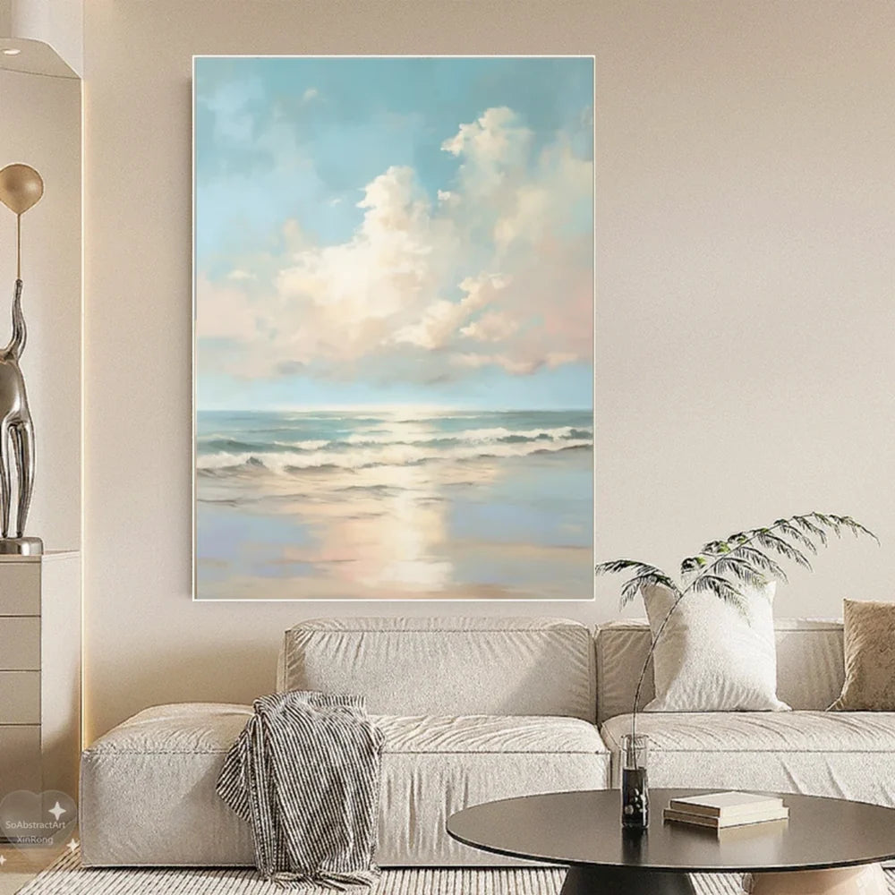 Ocean & Sky Abstract Wall Art #MO061