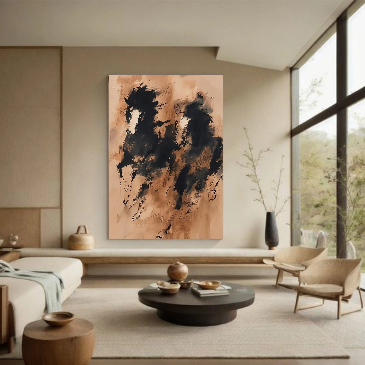 Abstract Horse Animal Wall Art #DL044
