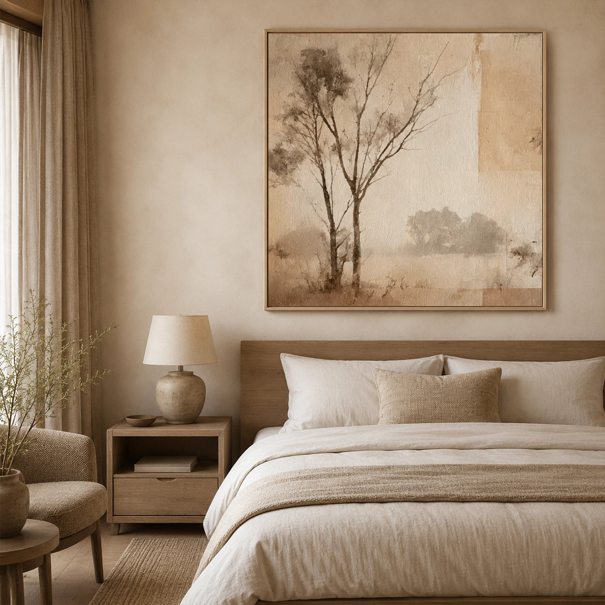 Flower & Tree Abstract Wall Art #SF068