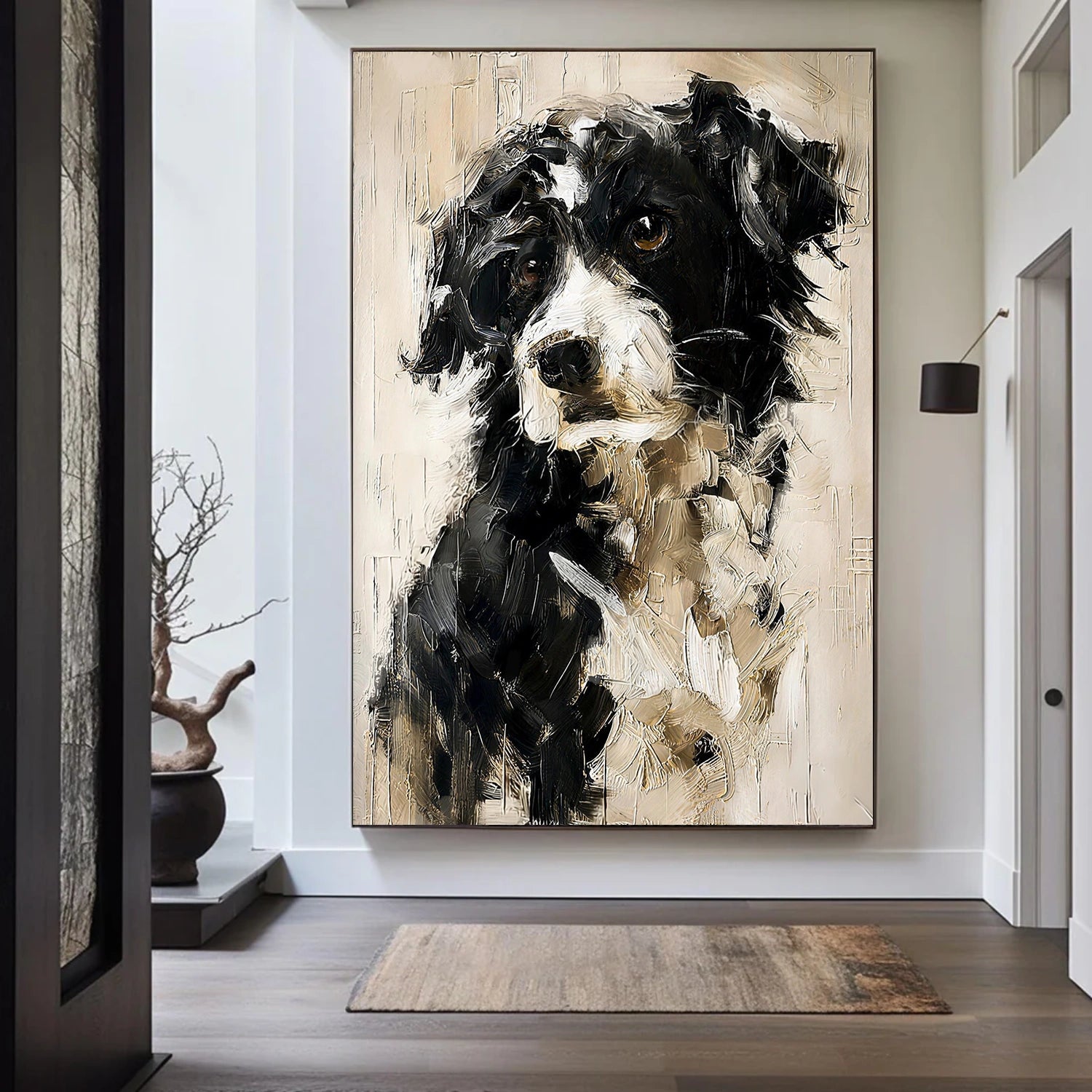 Abstract Dog Animal Wall Art #DL058