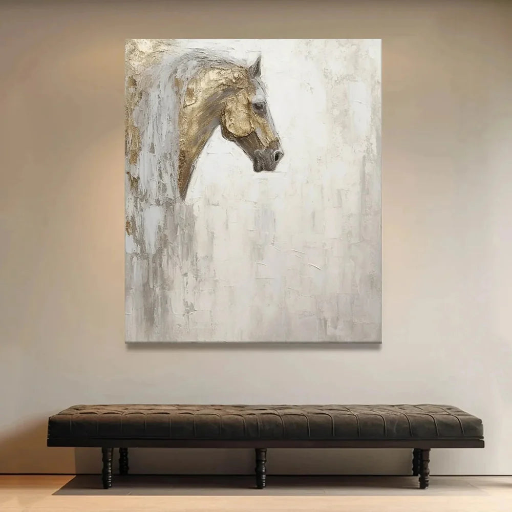 Abstract Horse Animal Textured Wall Art #DL008