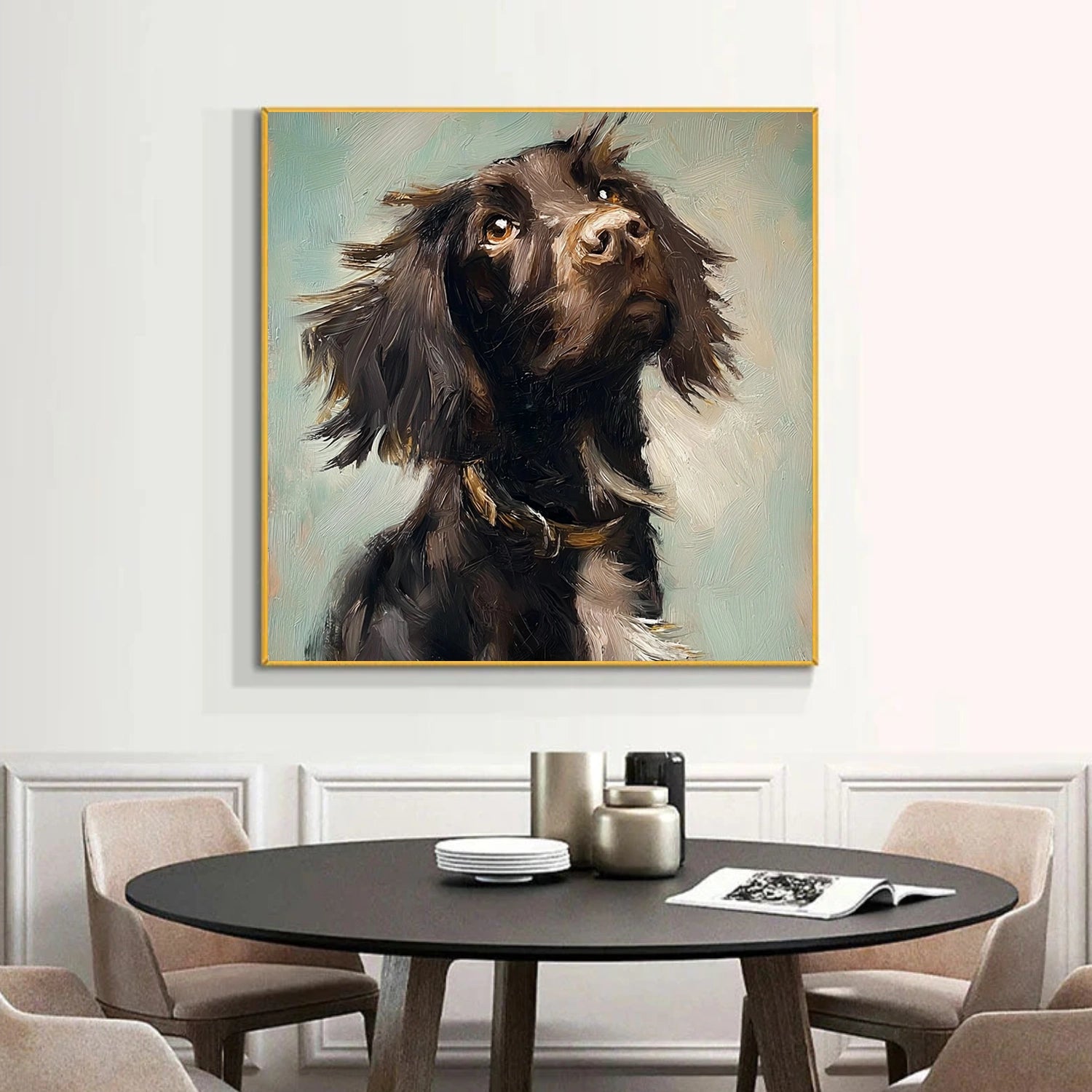 Abstract Dog Animal Wall Art #DL059