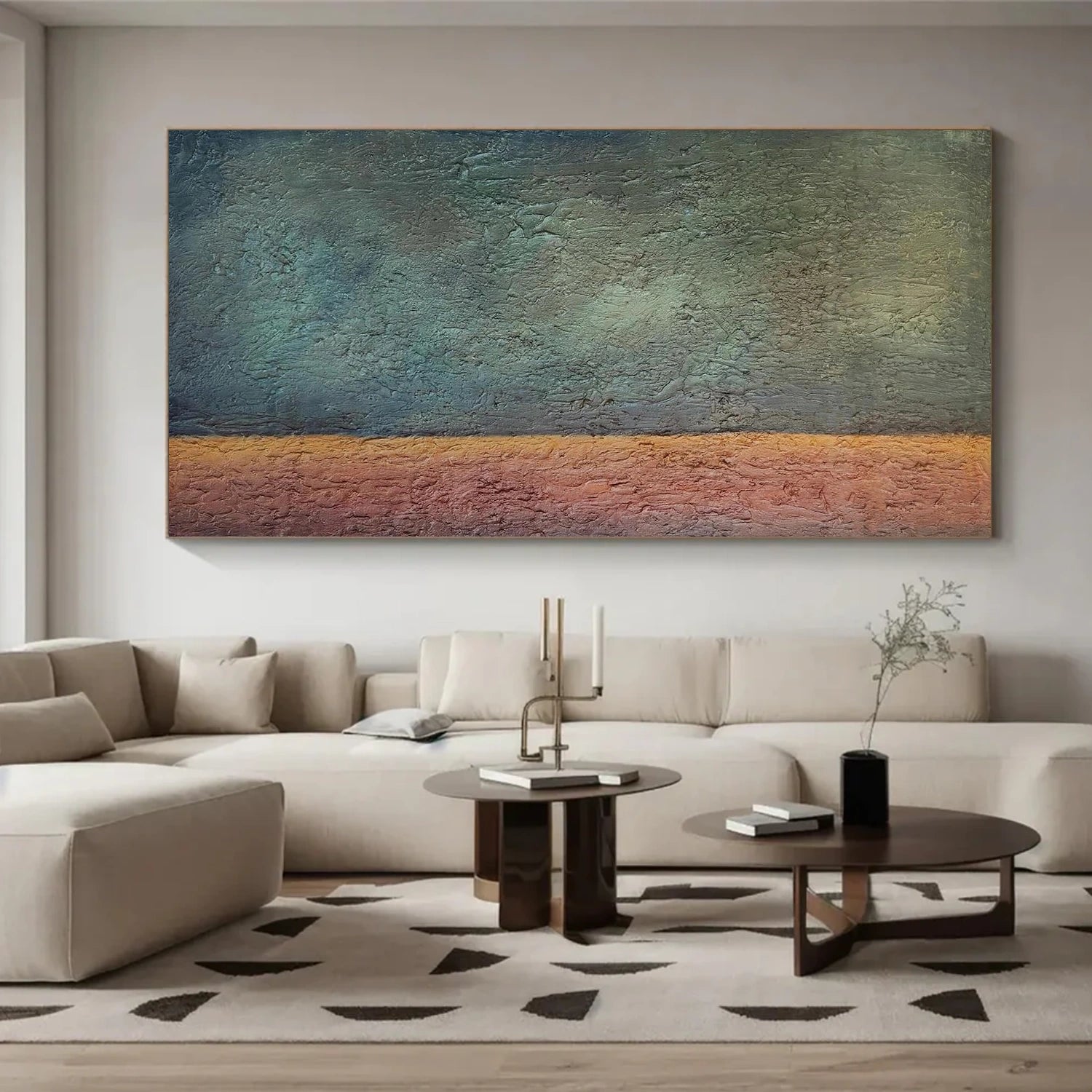 Green and Brown Minimalist Wall Art #MT146