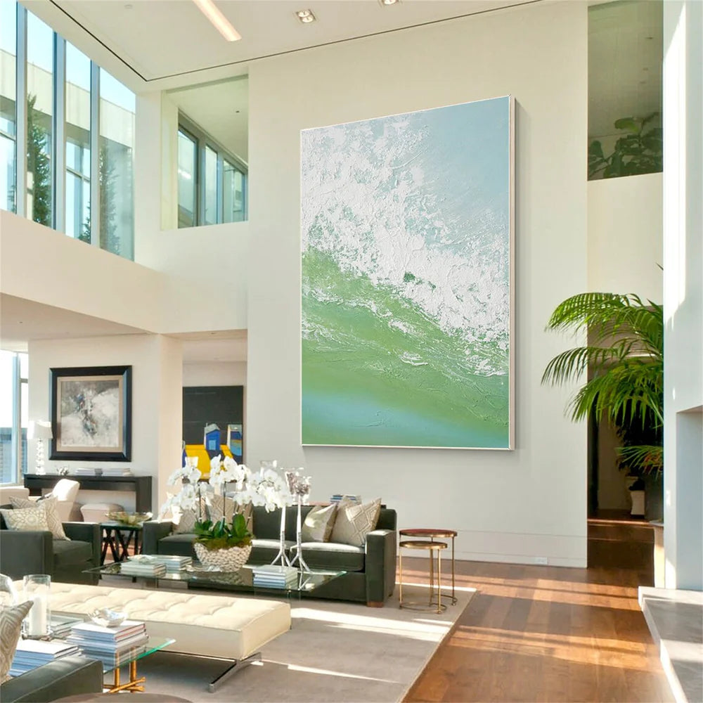 Ocean & Sky Abstract Wall Art #MO067