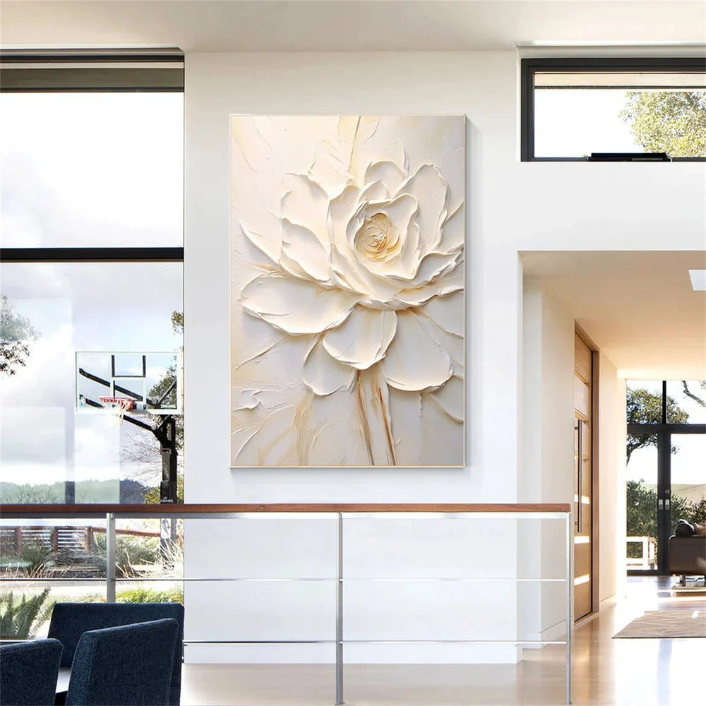 Flower & Tree Textured Abstract Wall Art #SF033