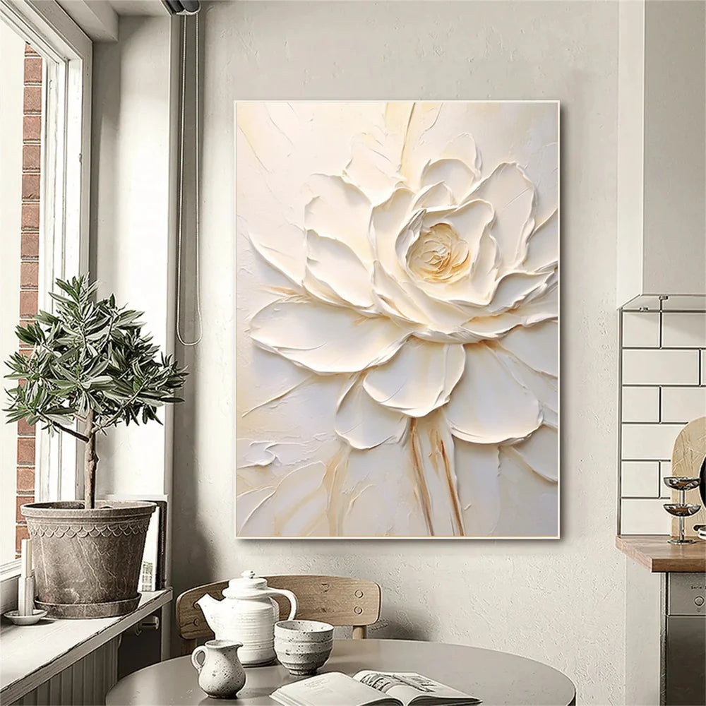 Flower & Tree Textured Abstract Wall Art #SF033