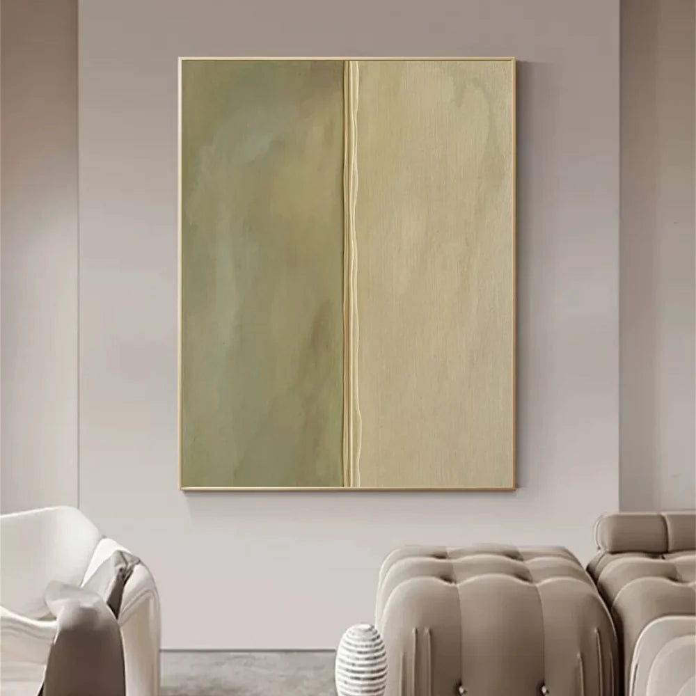 Green Minimalist Textured Wall Art #MT001