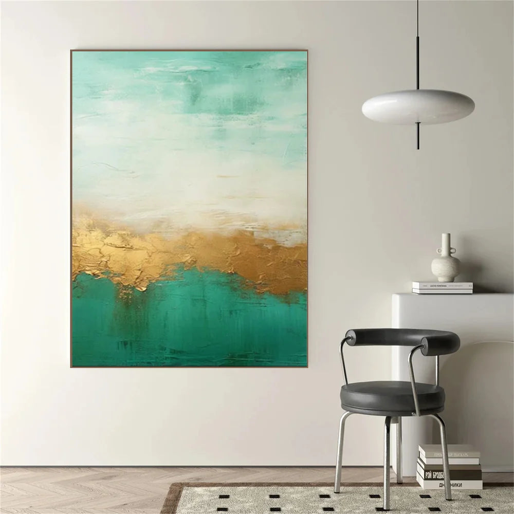 Green Abstract Wall Art #AT033