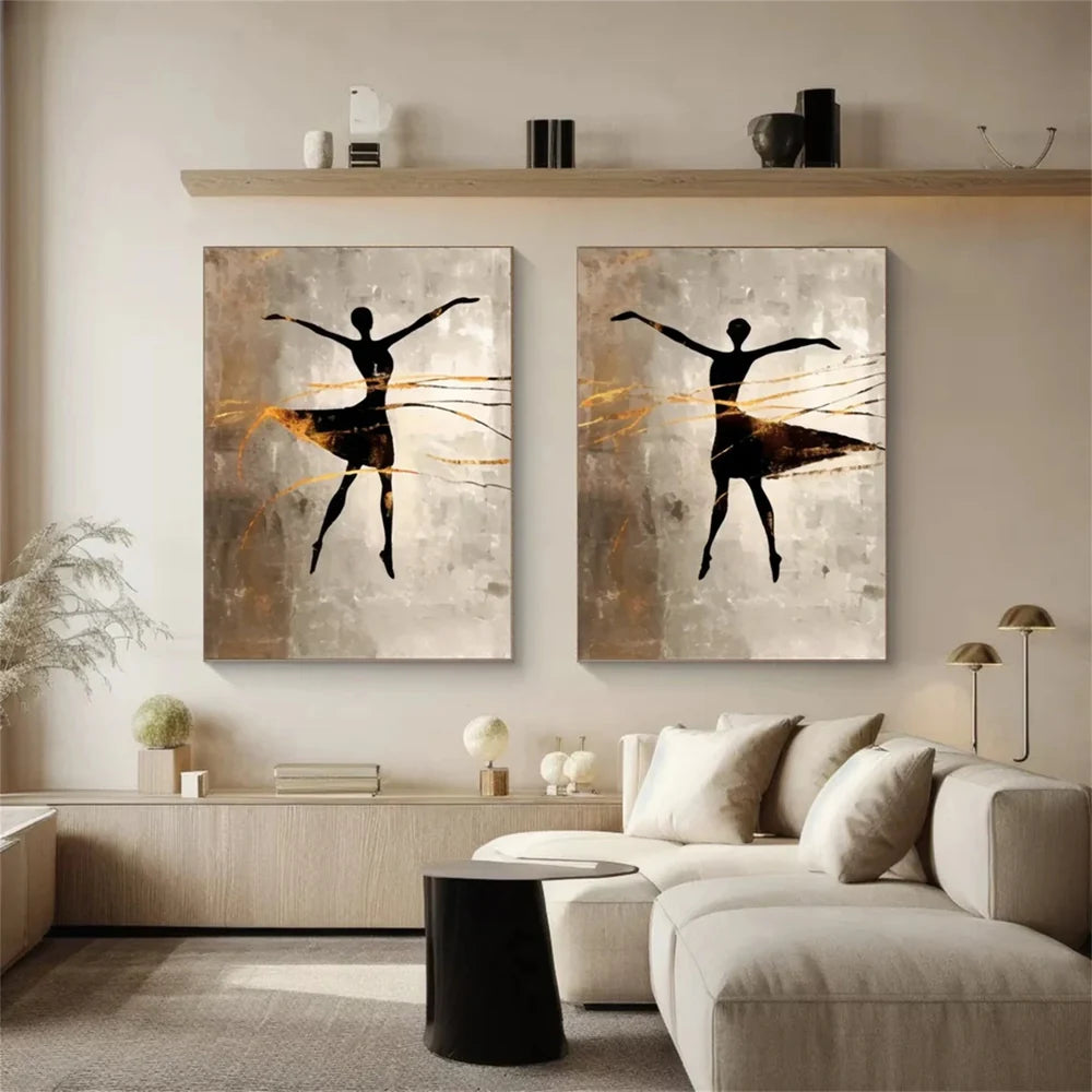 Abstract Portrait Wall Art Set of 2 #PB012