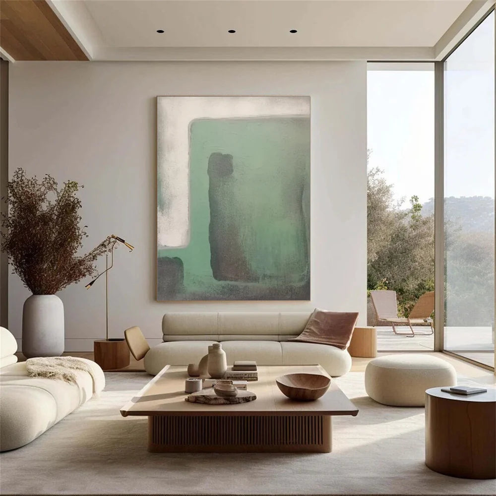 Green Abstract Wall Art #AT076